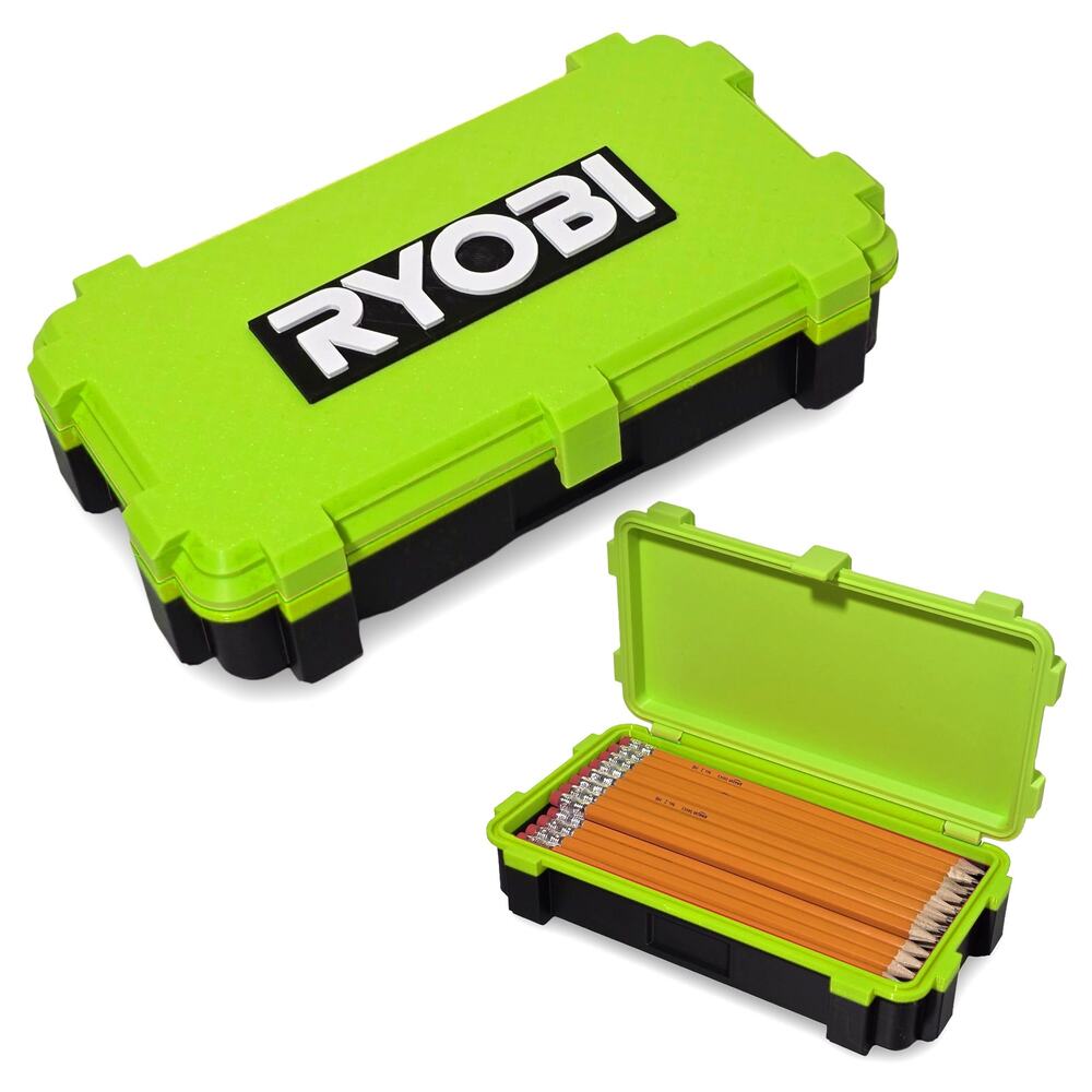 Ryobi Style XL Pencil Box | "Hyper Green" Tool Edition Organizer